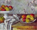 Still life with apples and fruit bowl Paul Cezanne